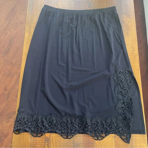 Skirt XL stretch lace Etincelle black elastic belt
